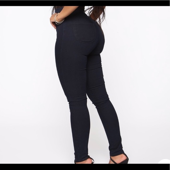 Fashion Nova Super High Waist Denim Skinnies - Picture 3 of 4